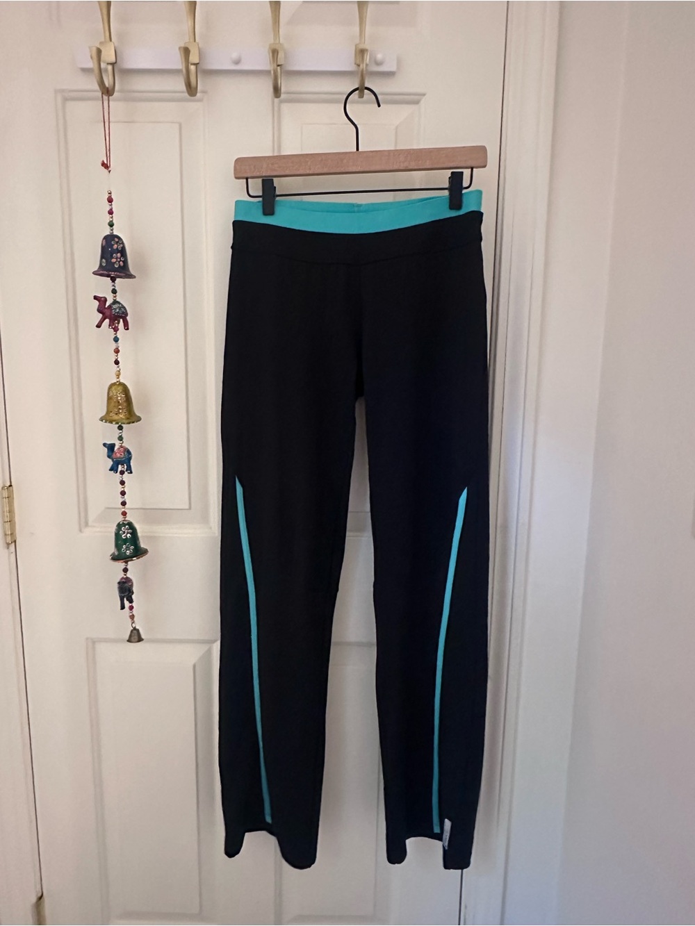 ASICS Vintage Women’s Leggings with Teal Accent Waistband small